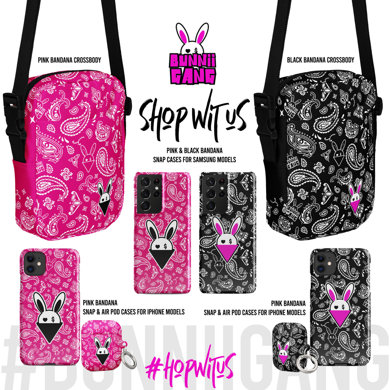 BUNNII GANG CROSSBODY &amp; CELL PHONE