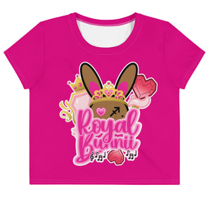 BUNNII GANG "ROYAL BUNNII" Crop Tee