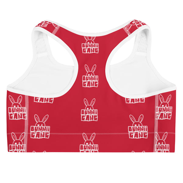 BUNNII GANG RED SPORTS BRA