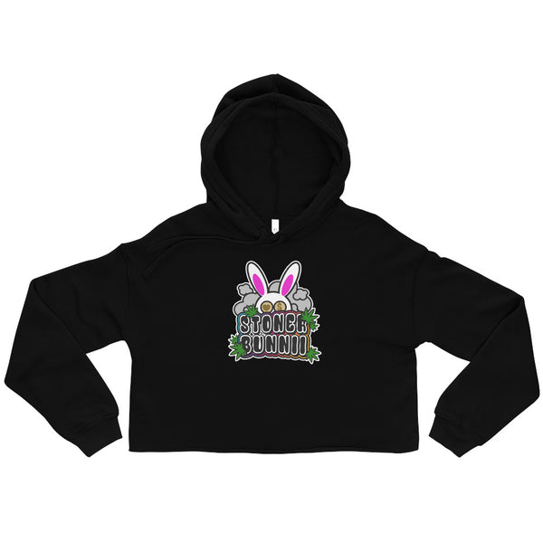 BUNNII GANG "STONER BUNNII" CROP HOODIE