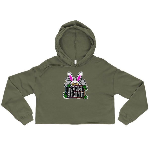 BUNNII GANG "STONER BUNNII" CROP HOODIE