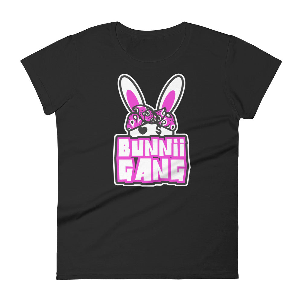 BUNNII GANG "BANDANA LOGO" Women's short sleeve t-shirt