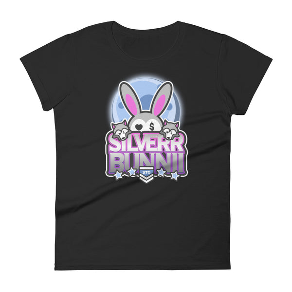 BUNNII GANG "SILVERR BUNNII" Women's short sleeve t-shirt